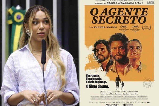 Erika Hilton celebrou nas redes o desempenho inédito de 'O Agente Secreto' no Globo de Ouro - (crédito: Zeca Ribeiro/Câmara dos Deputados / Divulgação ) Erika Hilton celebrou nas redes o desempenho inédito de 'O Agente Secreto' no Globo de Ouro - (crédito: Zeca Ribeiro/Câmara dos Deputados / Divulgação )