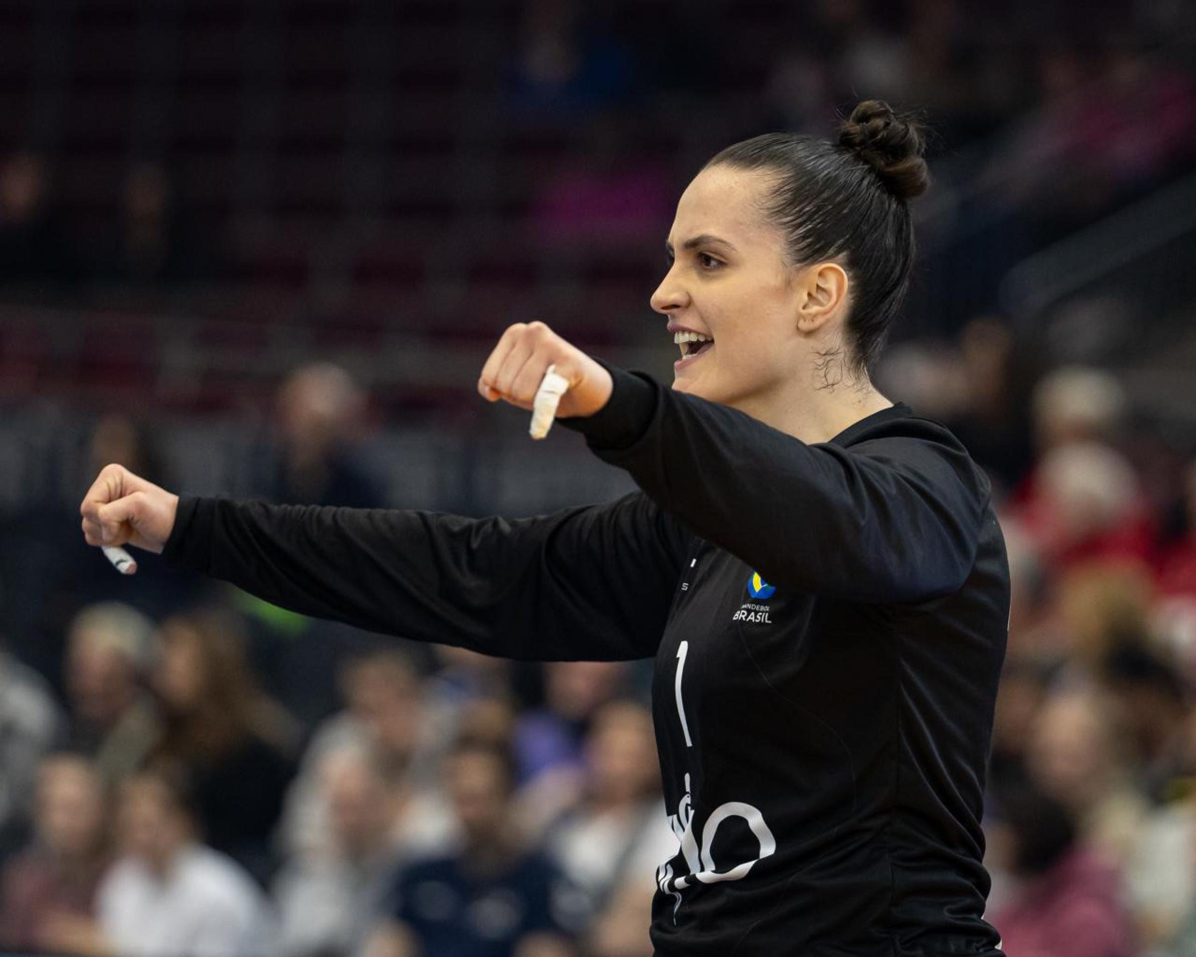 Gabi Moreschi, goleira da Seleção feminina de handebol