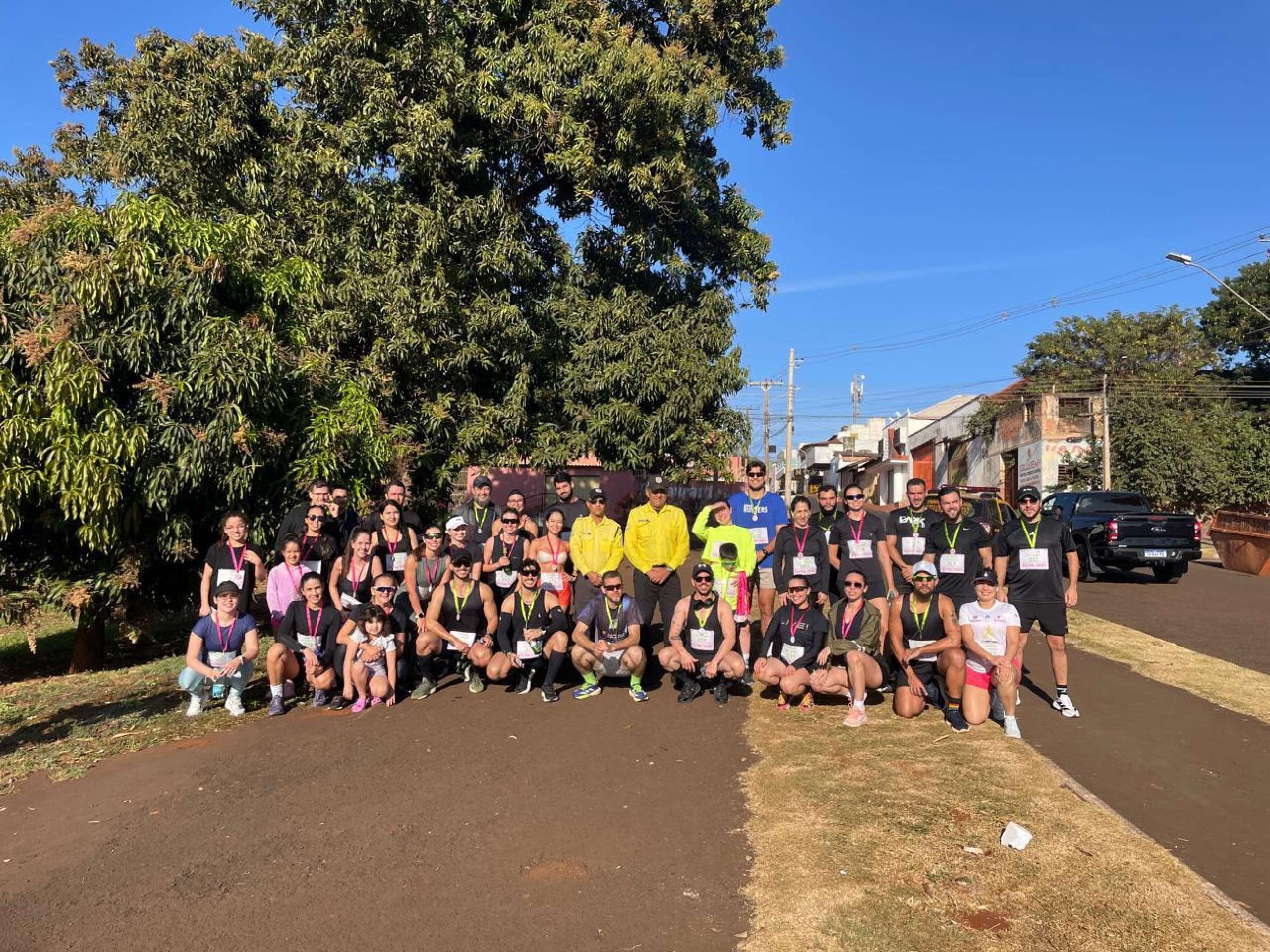 A corrida de Adriele contou com mais de 40 pessoas, tendo tamb&eacute;m a comemora&ccedil;&atilde;o pr&eacute; e p&oacute;s-treino 
