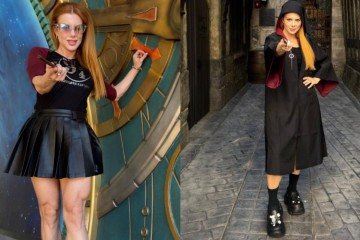 Deborah Albuquerque e Bruno Salmão vivem dia mágico em Orlando com a família e celebram aniversário da filha - (crédito: Reprodução/Divulgação) Deborah Albuquerque e Bruno Salmão vivem dia mágico em Orlando com a família e celebram aniversário da filha - (crédito: Reprodução/Divulgação)