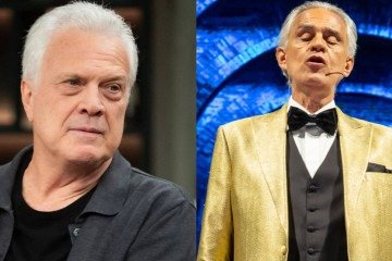 Pedro Bial paga 'mico' em entrevista com Andrea Bocelli e expõe vexame -  (crédito: TV Globo/Divulgação)