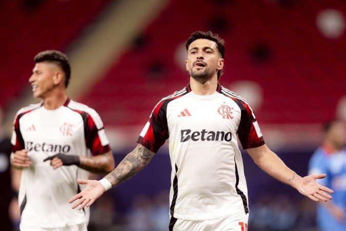 Artilheiro do Flamengo, Arrascaeta marca os dois gols da torcida do rubro-nego na classificação para as semifinais - (crédito: Adriano Fontes/Flamengo) Artilheiro do Flamengo, Arrascaeta marca os dois gols da torcida do rubro-nego na classificação para as semifinais - (crédito: Adriano Fontes/Flamengo)
