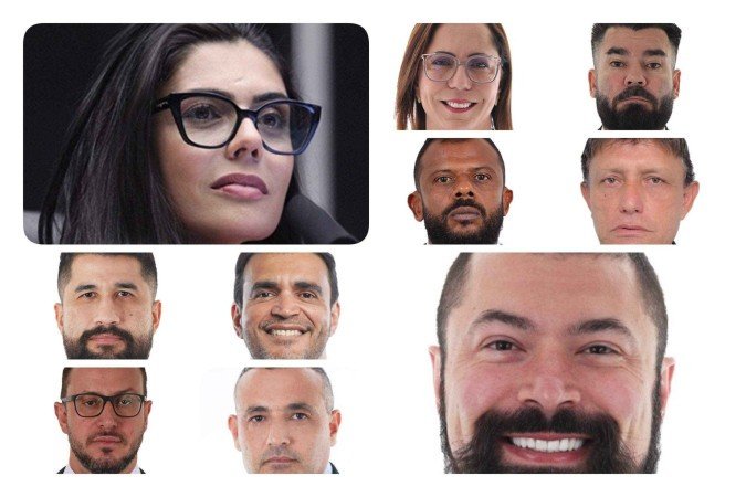 Os 10 delegados que são deputados federais e votaram a favor da redução das penas -  (crédito: Reprodução/Câmara dos Deputados)