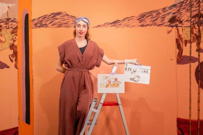 A artista ítalo-brasileira Giulia Mangoni, uma das responsáveis por compor a exposição - (crédito: Divulgação / 'Pintura italiana hoje. Uma nova cena') A artista ítalo-brasileira Giulia Mangoni, uma das responsáveis por compor a exposição - (crédito: Divulgação / 'Pintura italiana hoje. Uma nova cena')