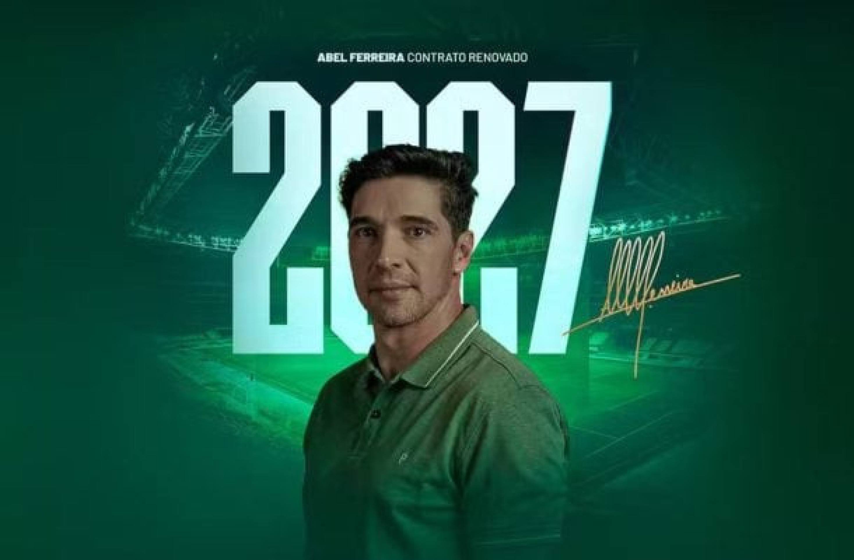 Palmeiras confirma renovação de Abel Ferreira até 2027