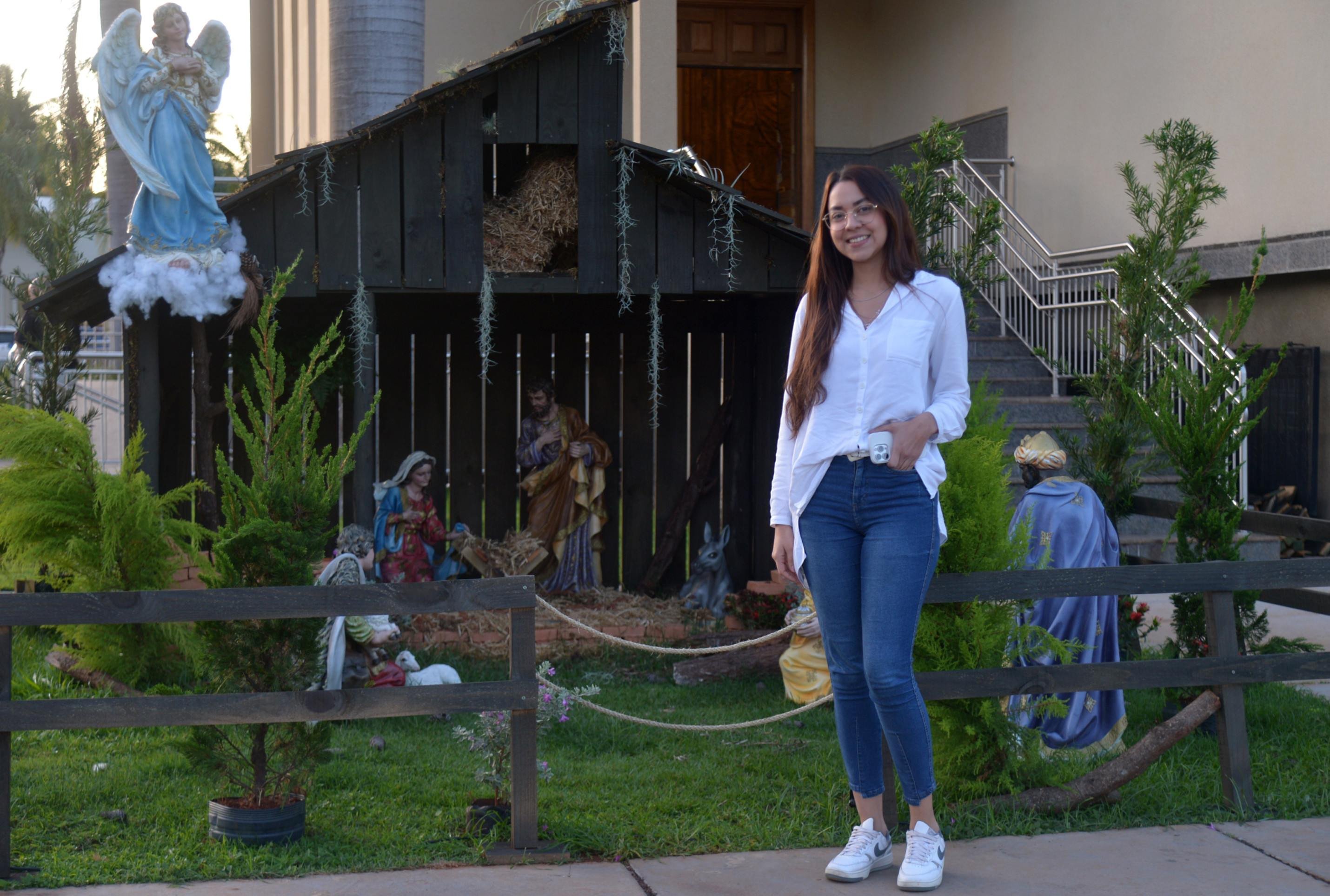  10/12/.2025 - Ed Alves CB/DA Press. Cidades. Caravana Botecar 2025. Presepios - Igreja Nossa Senhora da Saude / 703 Norte. Na foto, Leticia.