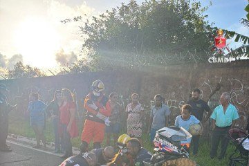 As causas do acidente ainda não foram reveladas - (crédito: CBMDF) As causas do acidente ainda não foram reveladas - (crédito: CBMDF)