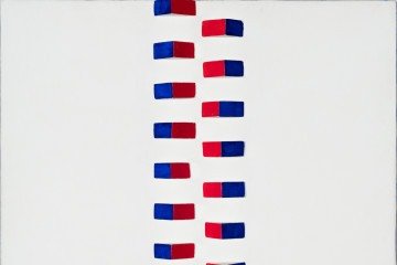 Obra Relevo, de Lygia pape, na exposição uma história da arte brasileira, no CCBB