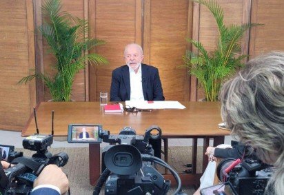 O presidente da República, Luiz Inácio Lula da Silva (PT), durante entrevista exclusiva ao EM Minas do Estado de Minas, Portal Uai e TV Alterosa, -  (crédito: Gladyston Rodrigues/EM/DA Press) -O presidente da República, Luiz Inácio Lula da Silva (PT), durante entrevista exclusiva ao EM Minas do Estado de Minas, Portal Uai e TV Alterosa, -  (crédito: Gladyston Rodrigues/EM/DA Press)