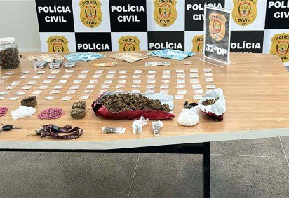 Drogas apreendidas na operação -  (crédito: PCDF/Divulgação)