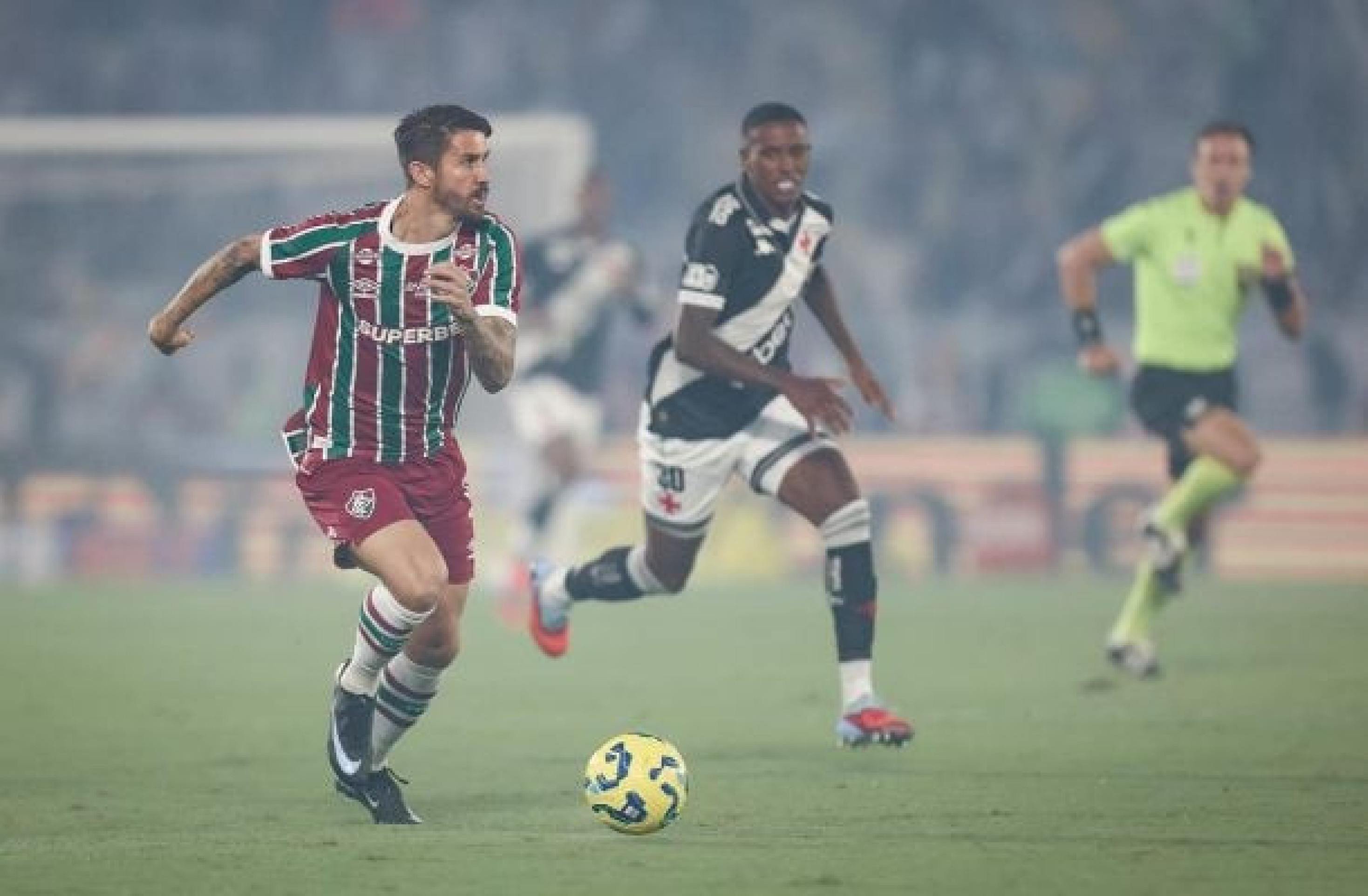 Fluminense manda no primeiro tempo. Vasco, na etapa final. No fim, deu o Cruz-Maltino: 2 a 1 - (crédito: Marcelo Gonçalves/Fluminense) Fluminense manda no primeiro tempo. Vasco, na etapa final. No fim, deu o Cruz-Maltino: 2 a 1 - (crédito: Marcelo Gonçalves/Fluminense)