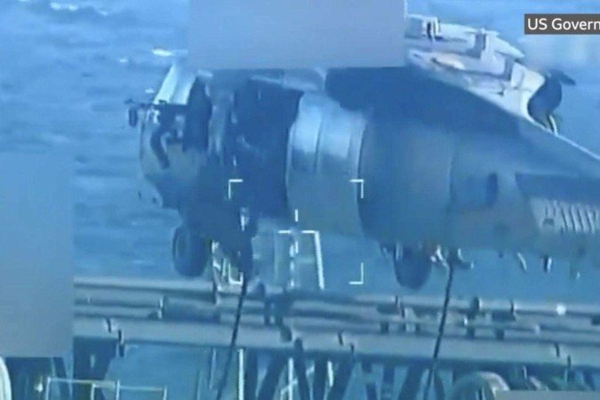 O Skipper (a embarcação à direita) foi filmado por satélite em 18 de novembro - (crédito: Planet Labs PBC) O Skipper (a embarcação à direita) foi filmado por satélite em 18 de novembro - (crédito: Planet Labs PBC)