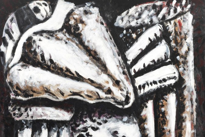 Loba, obra de  Daniel Senise na exposição  Uma história da arte brasileira