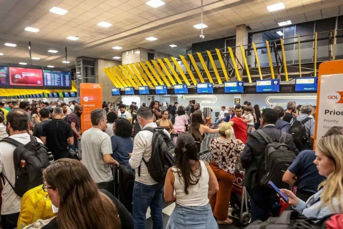 Tempo adverso em São Paulo causa atraso e cancelamento de voos -  (crédito: Uai Turismo)