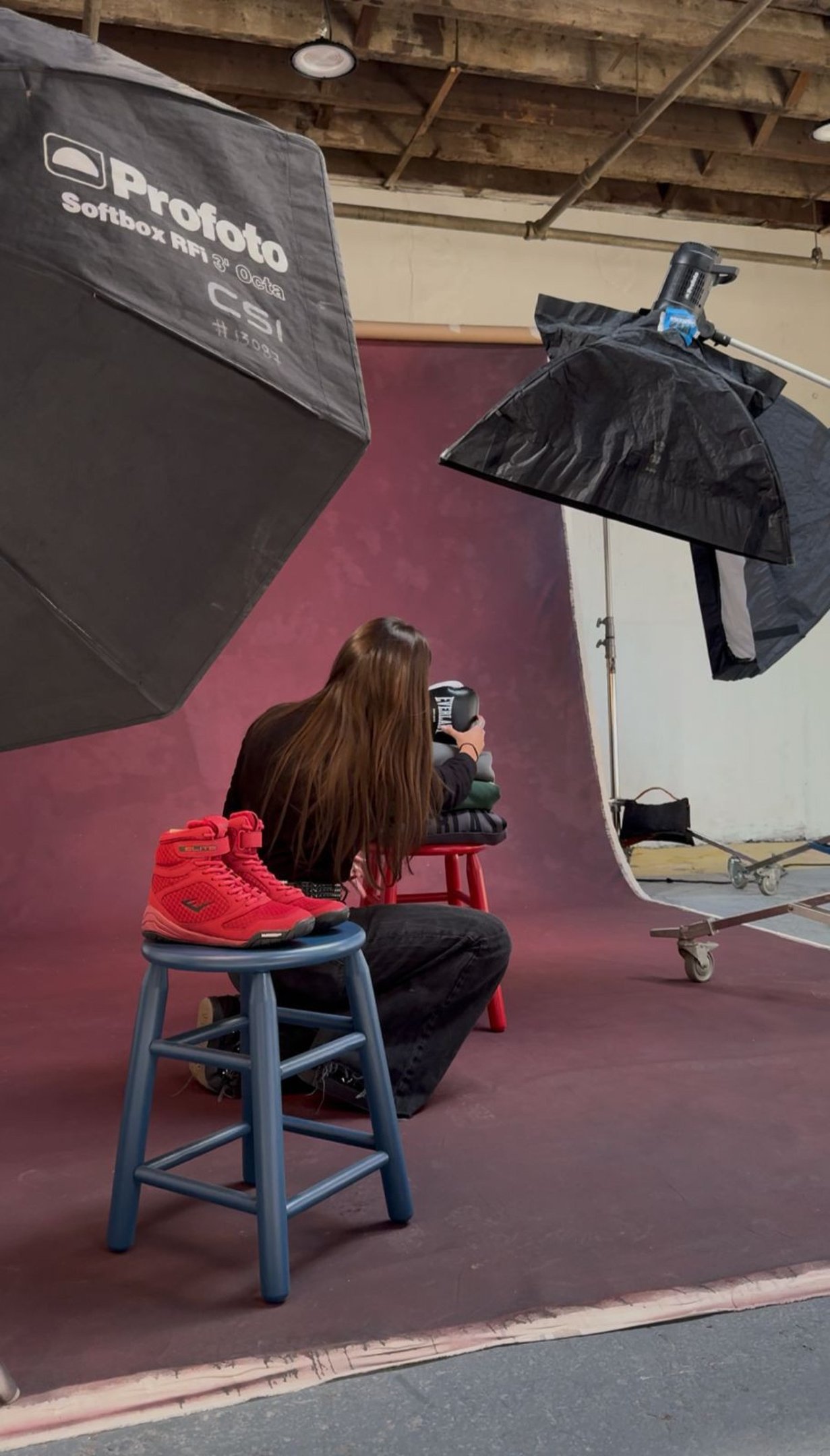 Marcela em campanha na Everlast