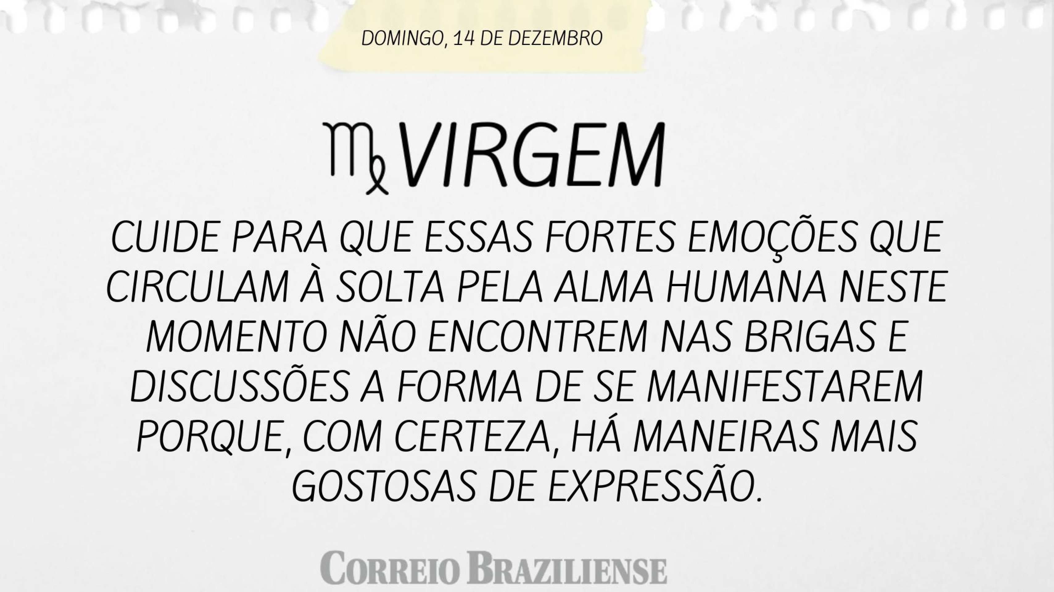 Horósposco deste domingo (14/12)