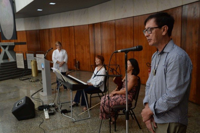 Filho de Mestre Woo, Aristen Tai-Shyn Woo, discursou sobre uma das maiores alegrias de sua vida: a convivência com o pai - (crédito: Minervino Junior CB/DA Press) Filho de Mestre Woo, Aristen Tai-Shyn Woo, discursou sobre uma das maiores alegrias de sua vida: a convivência com o pai - (crédito: Minervino Junior CB/DA Press)