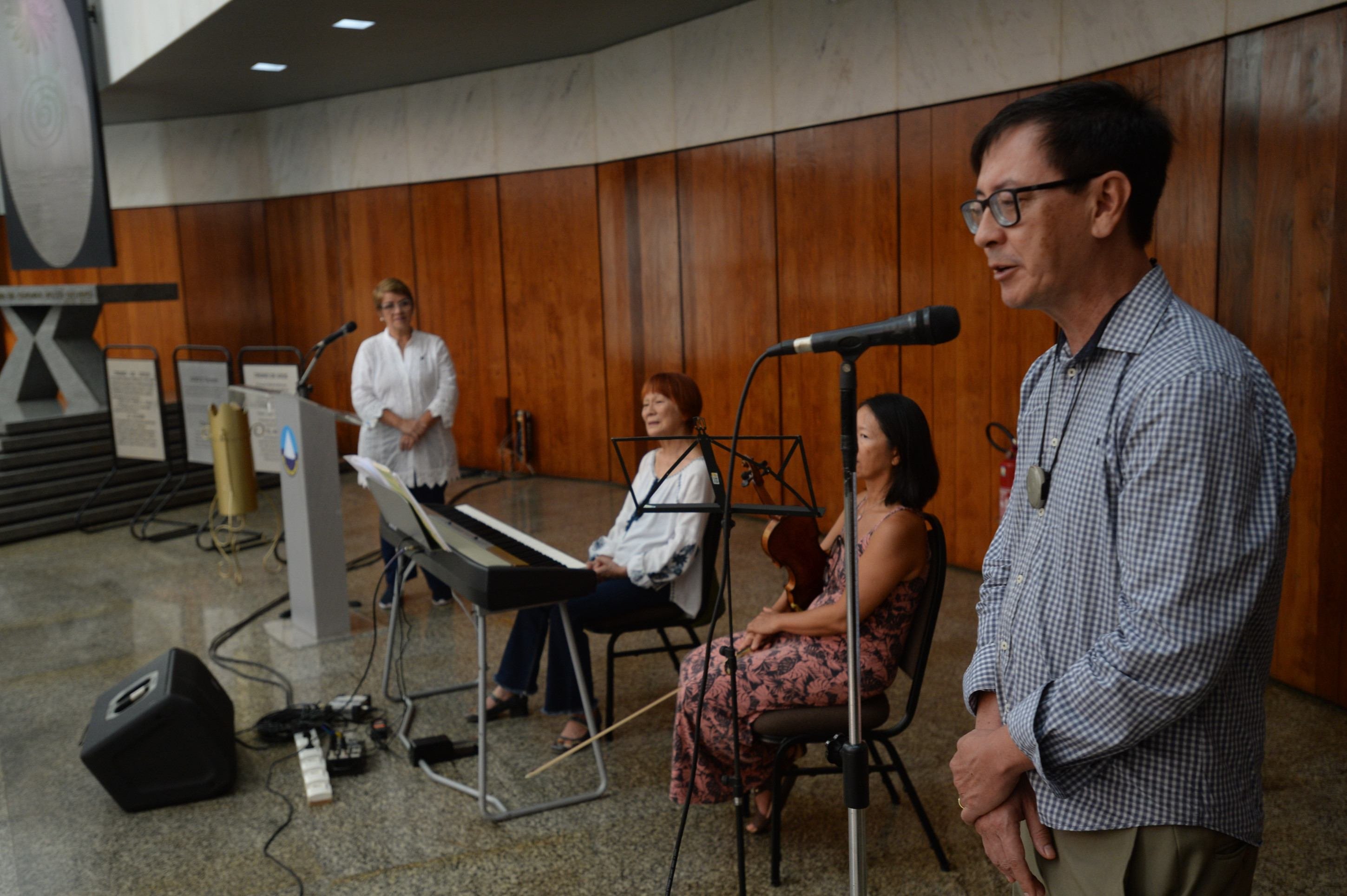  13.12.2025. Minervino Junior CB/DA Press. Homenagem ao mestre Woo no templo da Boa vontade