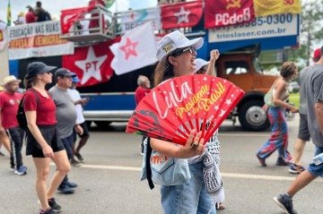 Manifesta&ccedil;&atilde;o em Brasilia amplia cr&iacute;ticas ao Congresso e ao presidente da C&acirc;mara dos Deputados, Hugo Motta.