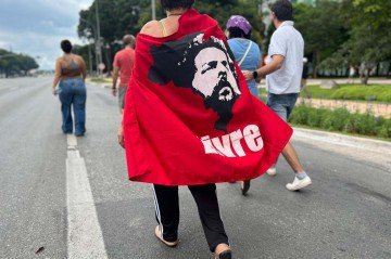 Manifesta&ccedil;&atilde;o em Brasilia amplia cr&iacute;ticas ao Congresso e ao presidente da C&acirc;mara dos Deputados, Hugo Motta.