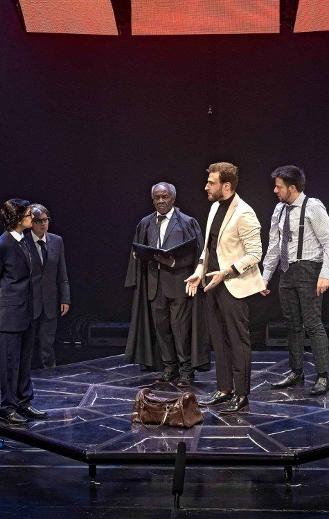 Dan Stulbach em O mercador de Veneza, na Caixa Cultural - (crédito: Ronaldo Gutierrez) Dan Stulbach em O mercador de Veneza, na Caixa Cultural - (crédito: Ronaldo Gutierrez)