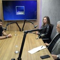 O presidente da Moto Morini no Brasil, Fabr&iacute;cio Morini, &eacute; o entrevistado dos jornalistas J&eacute;ssica Andrade e Marcelo Agner no Podcast do Correio -  (crédito:  Minervino J&uacute;nior/CB)