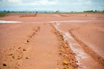 O projeto do aeroporto de Águas Lindas de Goiás já conta com 1.800 metros de pista em terraplanagem - (crédito: Ed Alves CB/DA Press) O projeto do aeroporto de Águas Lindas de Goiás já conta com 1.800 metros de pista em terraplanagem - (crédito: Ed Alves CB/DA Press)