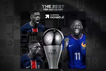 Atacante de 28 anos foi premiado como o melhor jogador do mundo na temporada pela segunda vez. Em setembro, também recebeu o prêmio entregue pela revista francesa 'France Football', a Bola de Ouro - (crédito: Divulgação / FIFA) Atacante de 28 anos foi premiado como o melhor jogador do mundo na temporada pela segunda vez. Em setembro, também recebeu o prêmio entregue pela revista francesa 'France Football', a Bola de Ouro - (crédito: Divulgação / FIFA)