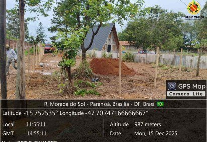 PMDF Ambiental atende ocorr&Atilde;&ordf;ncia de poss&Atilde;&shy;vel invas&Atilde;&pound;o de propriedade no Parano&Atilde;&iexcl;