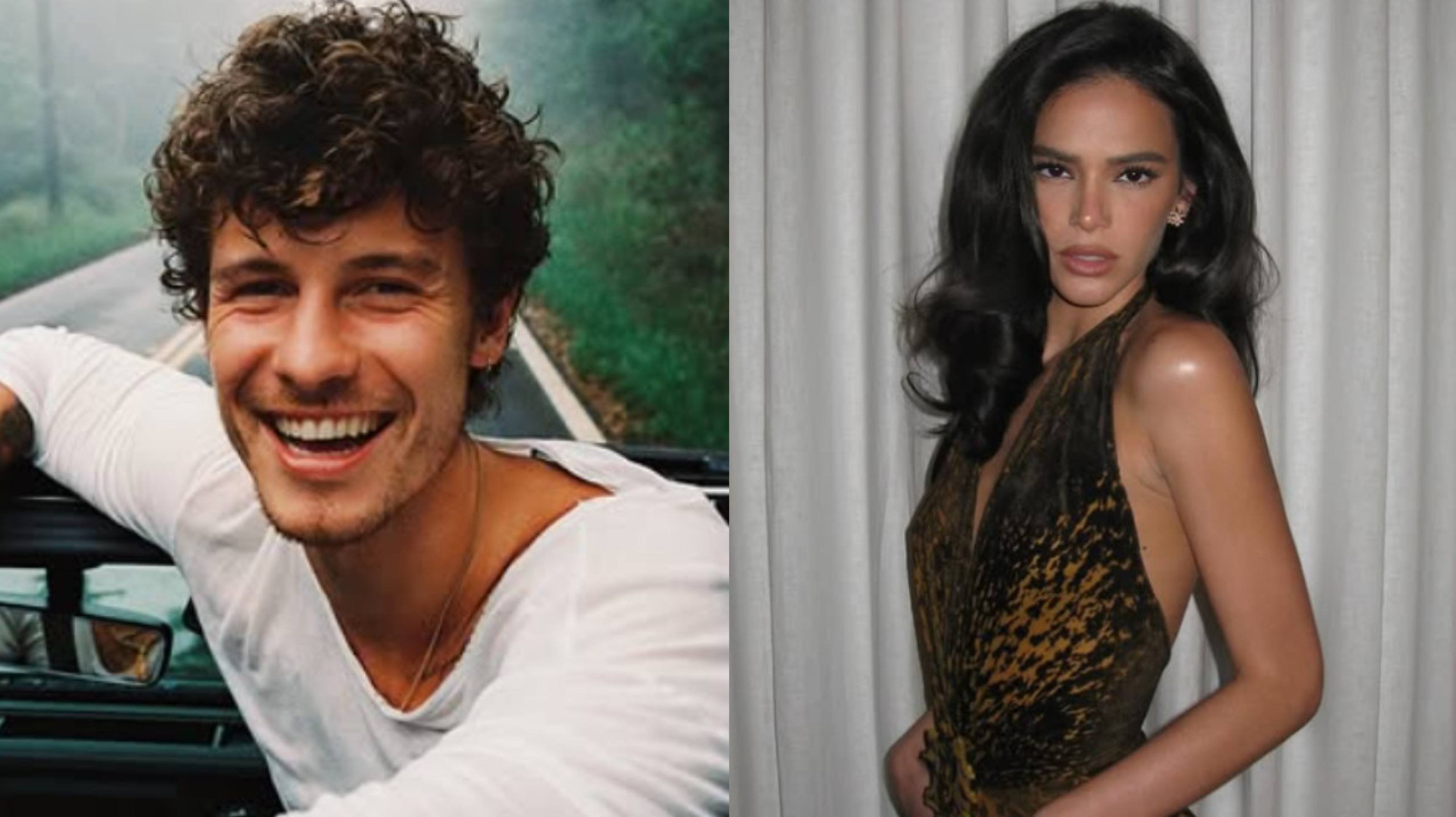 Shawn Mendes e Bruna Marquezine são flagrados jantando juntinhos no Rio