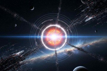 Para o pesquisador, o primeiro sinal que vamos captar deve ser anormalmente ruidoso, exibindo uma tecnoassinatura intensa e de curta duração, possivelmente em sua fase final -  (crédito: Whisk/Google IA)