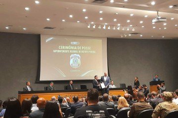 Cerimônia de posse marcou retorno de Alfredo Junqueira à PF -  (crédito: Letícia Mouhamad/CB/DA Press)