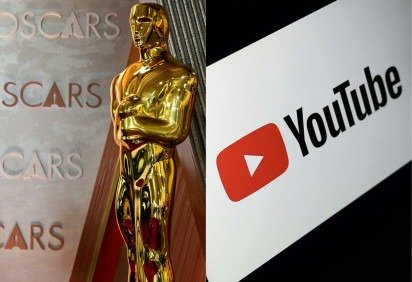 A cerimônia do Oscar será transmitida exclusivamente pelo YouTube a partir de 2029, encerrando uma era na TV aberta -  (crédito:  AFP) -A cerimônia do Oscar será transmitida exclusivamente pelo YouTube a partir de 2029, encerrando uma era na TV aberta -  (crédito:  AFP)