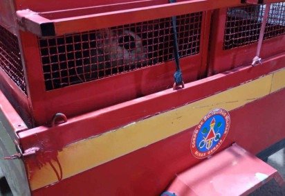 Bombeiros fizeram a captura do pitbull, que foi encaminhado ao Canil Municipal -  (crédito: Corpo de Bombeiros/Reprodução)