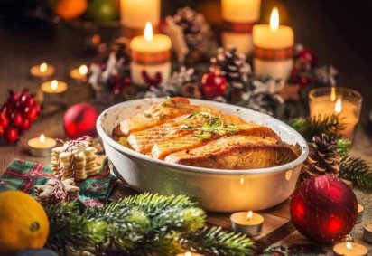 Salmão assado com batatas (Imagem: Marian Weyo | Shutterstock) -  (crédito: EdiCase) -Salmão assado com batatas (Imagem: Marian Weyo | Shutterstock) -  (crédito: EdiCase)