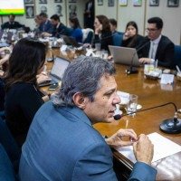 Na conversa com jornalistas, Fernando Haddad fez um balanço positivo da sua gestão à frente do Ministério da Fazenda, apesar do fiscal -  (crédito:  Diogo Zacarias)