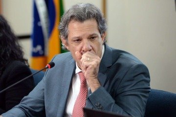 Haddad participou da cerimônia de sanção do Projeto de Lei Complementar (PLP) 108, que institui o Comitê-Gestor do Imposto sobre Bens e Serviços (CG-IBS) -  (crédito: Minervino J&uacute;nior/CB/D.A.Press)