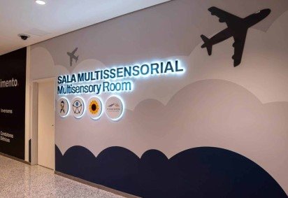 Aeroporto de Viracopos inaugura Sala Multissensorial -  (crédito: Uai Turismo) -Aeroporto de Viracopos inaugura Sala Multissensorial -  (crédito: Uai Turismo)