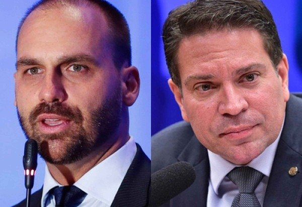 C&acirc;mara cassa mandatos de Ramagem e Eduardo Bolsonaro, que est&atilde;o nos EUA -  (crédito: Alan Santos/PR e Zeca Ribeiro/C&acirc;mara )