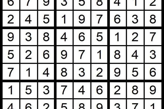 Credito: Rosfer Editorial/D.A Press. Solucao do jogo Sudoku. Publicar em 24/12/2025.