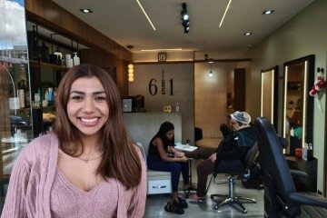 A empres&aacute;ria Rosy Galdina precisou contratar uma pessoa para o plant&atilde;o de fim de ano -  (crédito: Luiz Fellipe Alves/CB/D.A.Press) -A empres&aacute;ria Rosy Galdina precisou contratar uma pessoa para o plant&atilde;o de fim de ano -  (crédito: Luiz Fellipe Alves/CB/D.A.Press)