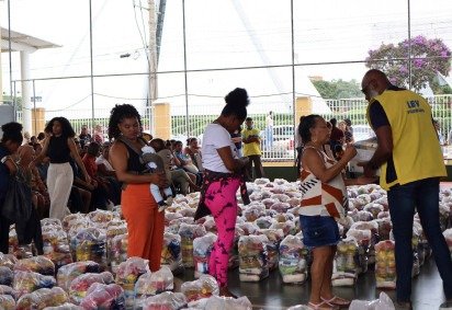 Foram beneficiadas oito mil pessoas com as doações -  (crédito: Fotos: Bruna Gaston CB/DA Press) -Foram beneficiadas oito mil pessoas com as doações -  (crédito: Fotos: Bruna Gaston CB/DA Press)