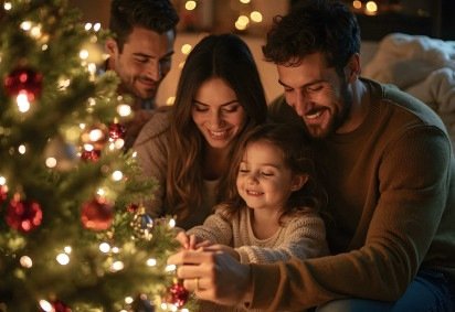 Entre árvores de Natal, combinados e união, relacionamentos poliamorosos transformam o feriado em celebração de afeto e pertencimento -  (crédito: Freepik)