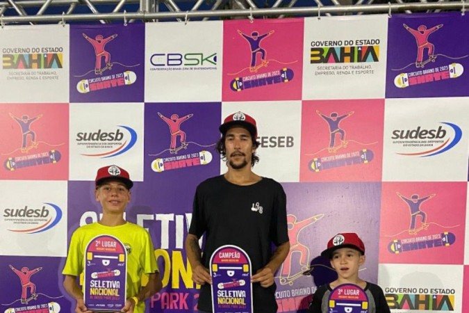 O atleta, conhecido como Didi, possui o skate como atividade principal