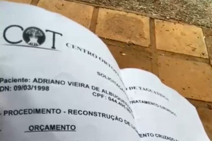 A sugestão médica foi por uma cirurgia na rede particular, que deve custar entre 17 e 20 mil reais