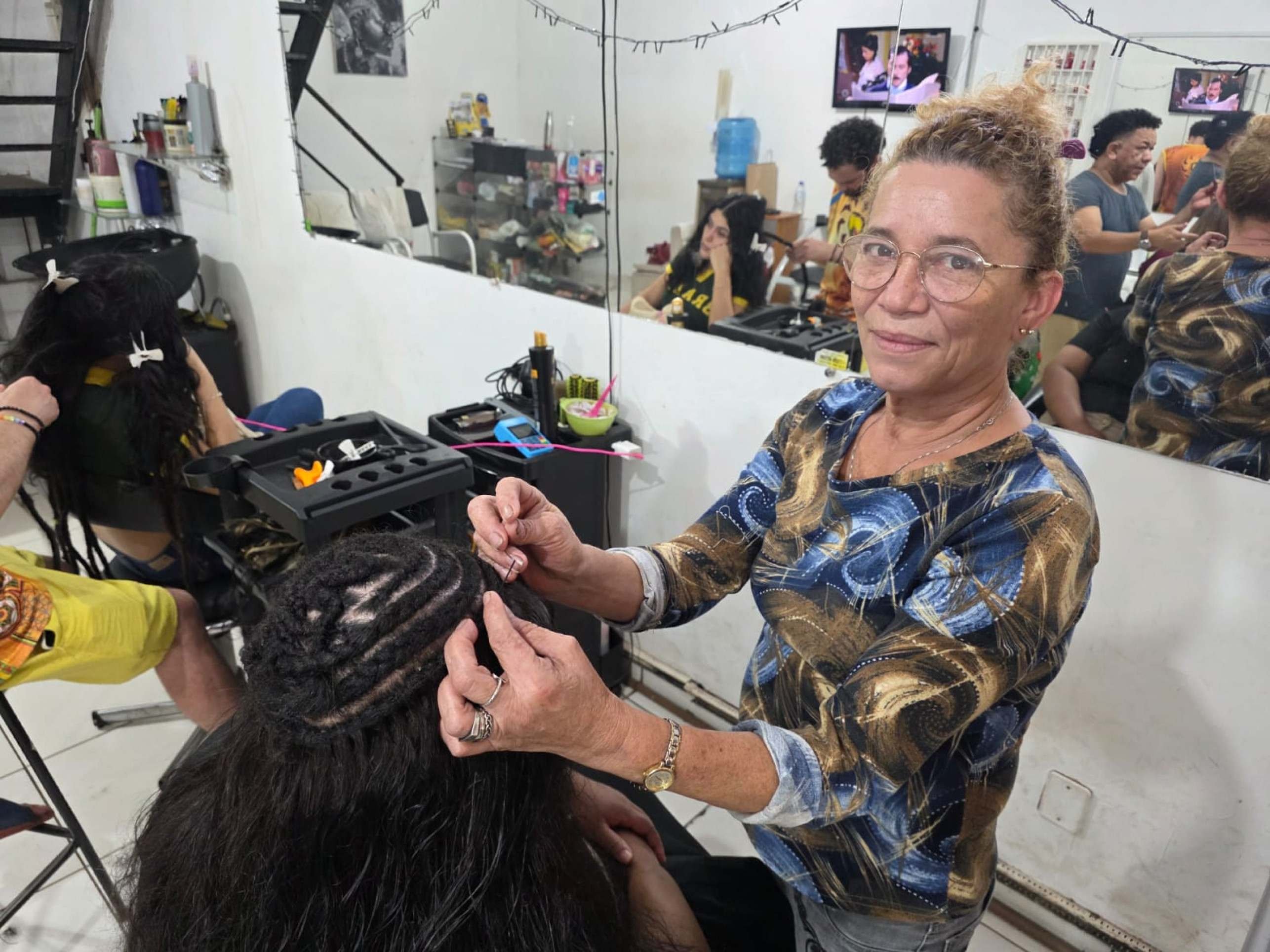 A empres&aacute;ria Rosy Galdina precisou contratar uma pessoa para o plant&atilde;o de fim de ano