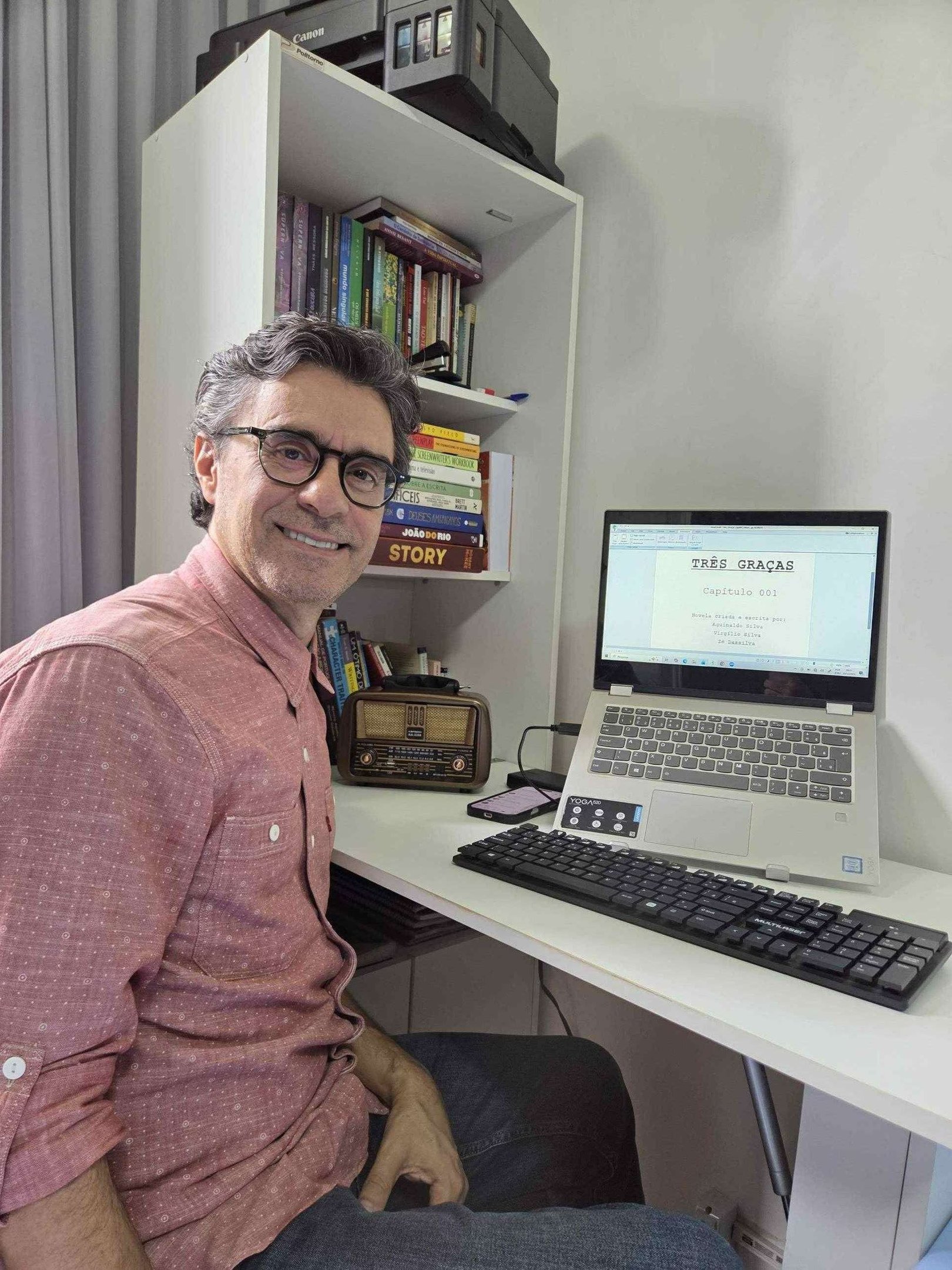 Virg&iacute;lio Silva, coautor da novela Tr&ecirc;s Gra&ccedil;as
