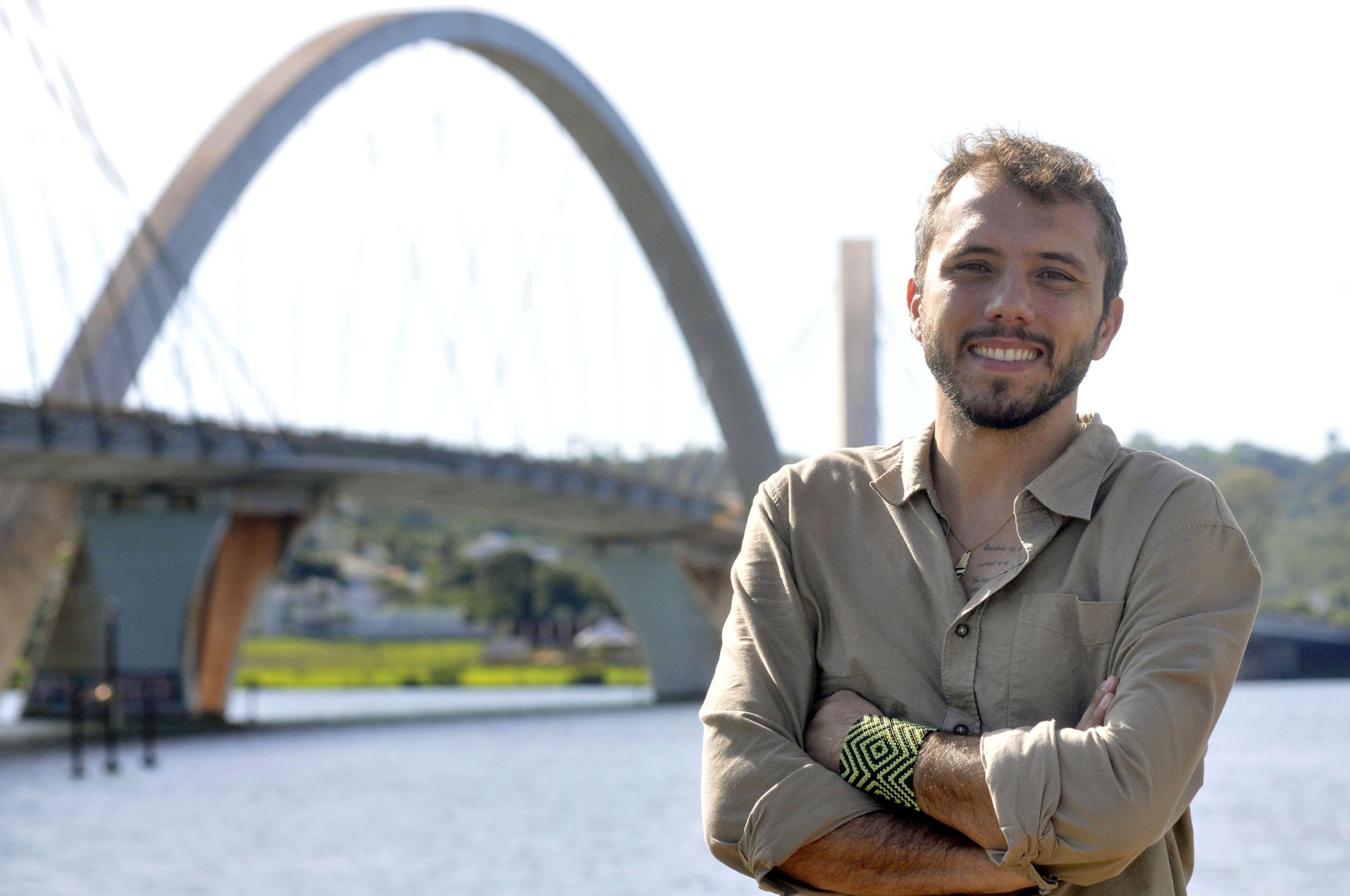  22/12/2025 Cr..dito: Marcelo Ferreira/CB/D.A Press. Brasil. Bras..lia - DF -  Thiago Avila, brasiliense ativista dos direitos humanos, integrou flotilha de 20 barcos que planejaram romper o bloqueio humanit..rio na Faixa de Gaza.     