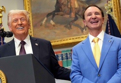 Novo enviado de Trump afirma que irá trabalhar para que Groenlândia passe a fazer parte dos EUA -  (crédito: Reuters) -Novo enviado de Trump afirma que irá trabalhar para que Groenlândia passe a fazer parte dos EUA -  (crédito: Reuters)