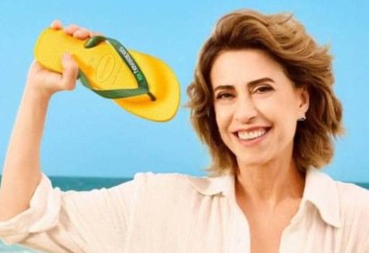 Havaianas e Fernanda Torres: bolsonaristas boicotam marca e fazem acusações à atriz -  (crédito: Reprodução/Divulgação)